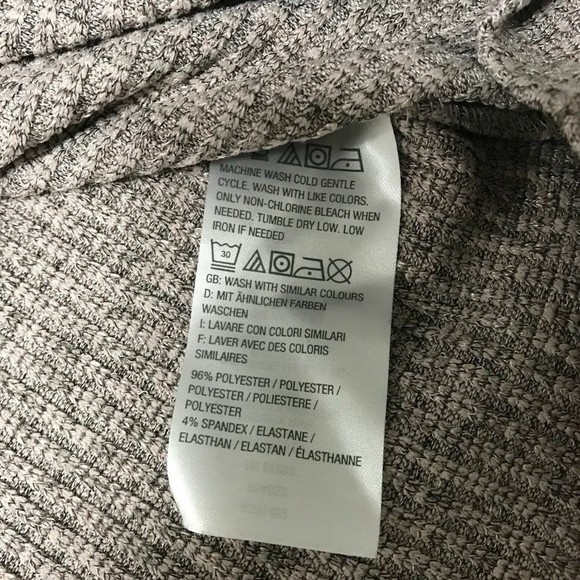 H by Halston Size Large Thermal Long Sleeve Top Bell Sleeves Waffle Knit Purple - Picture 7 of 7